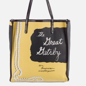 Kate Spade Black and Yellow Great Gatsby Tote Handbag